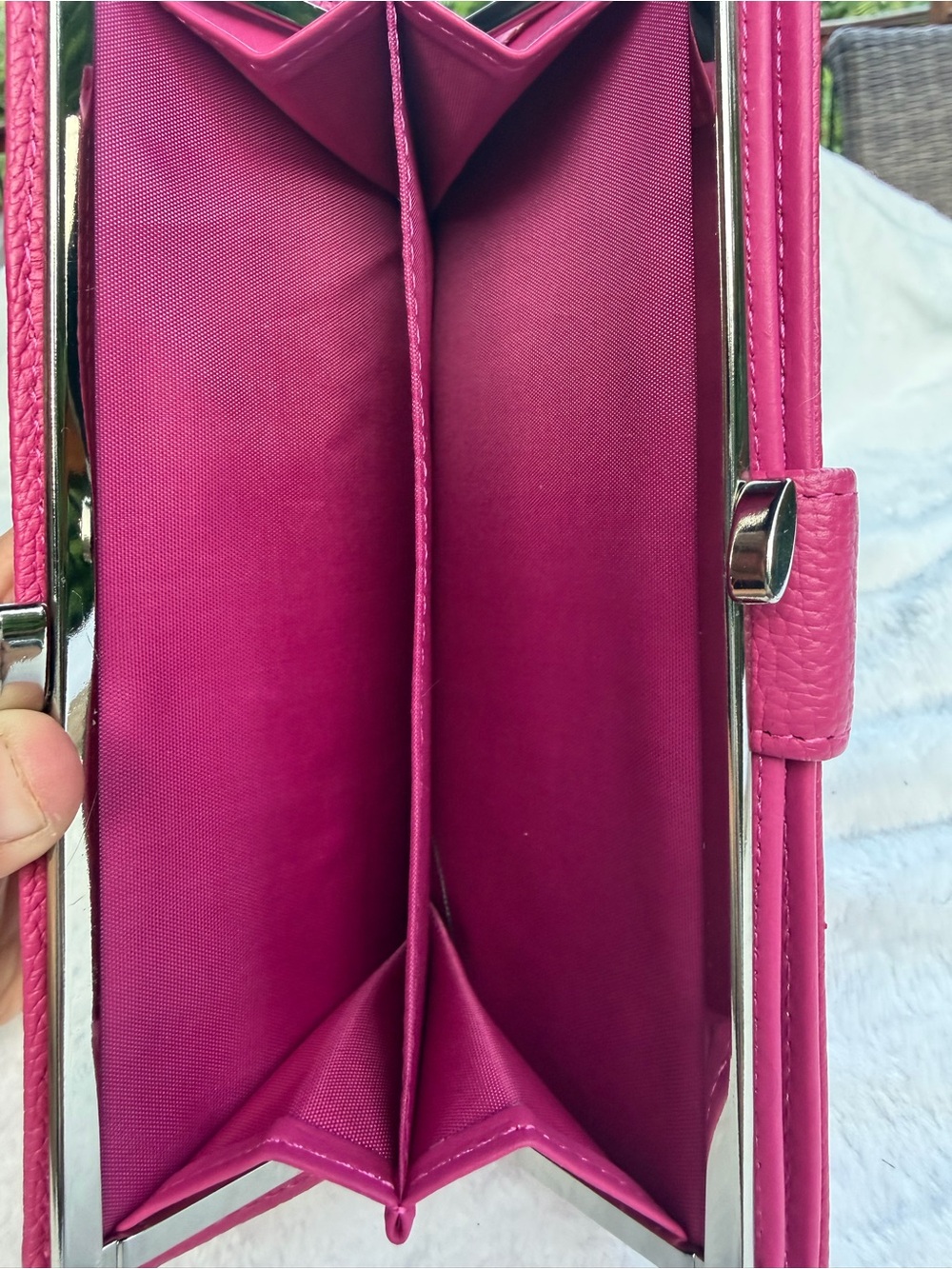 Genuine Leather Pink Womens Wallet- Read - Picture 6 of 8